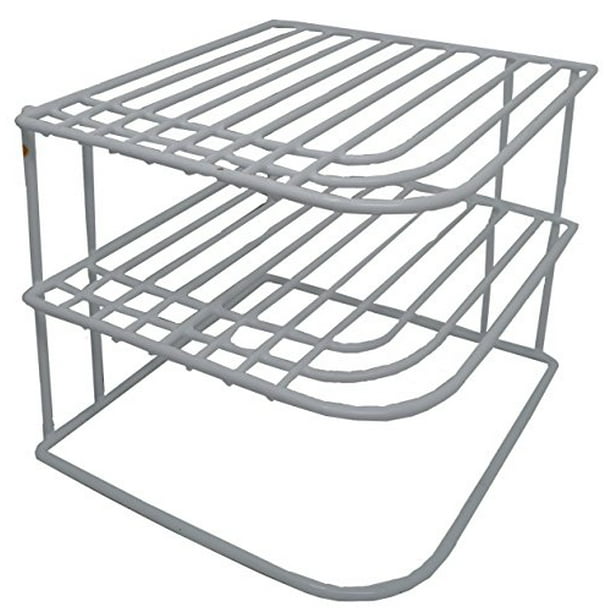3 Tiers White Coating Heavy Duty Corner Shelf 9 x 9 x 8 02-427 3 Tiers White Coating Heavy Duty Corner Shelf 9 x 9 x 8 02-427